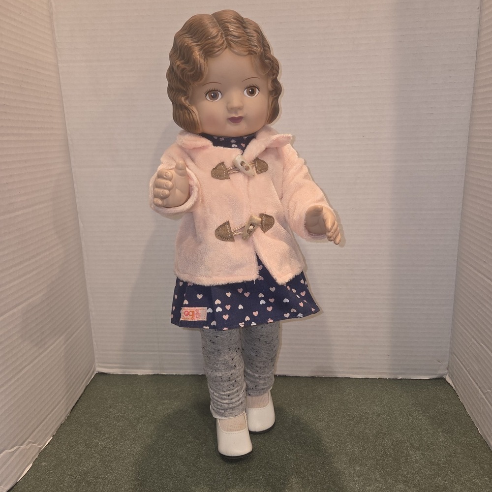 Daisy Kingdom Pansy Craft Doll Brown Hair Brown Eyes Style 4032 Hard PVC Display